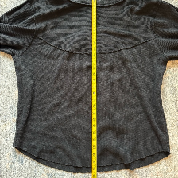 We The Free Charcoal Ribbed Knit Top - Picture 4 of 6